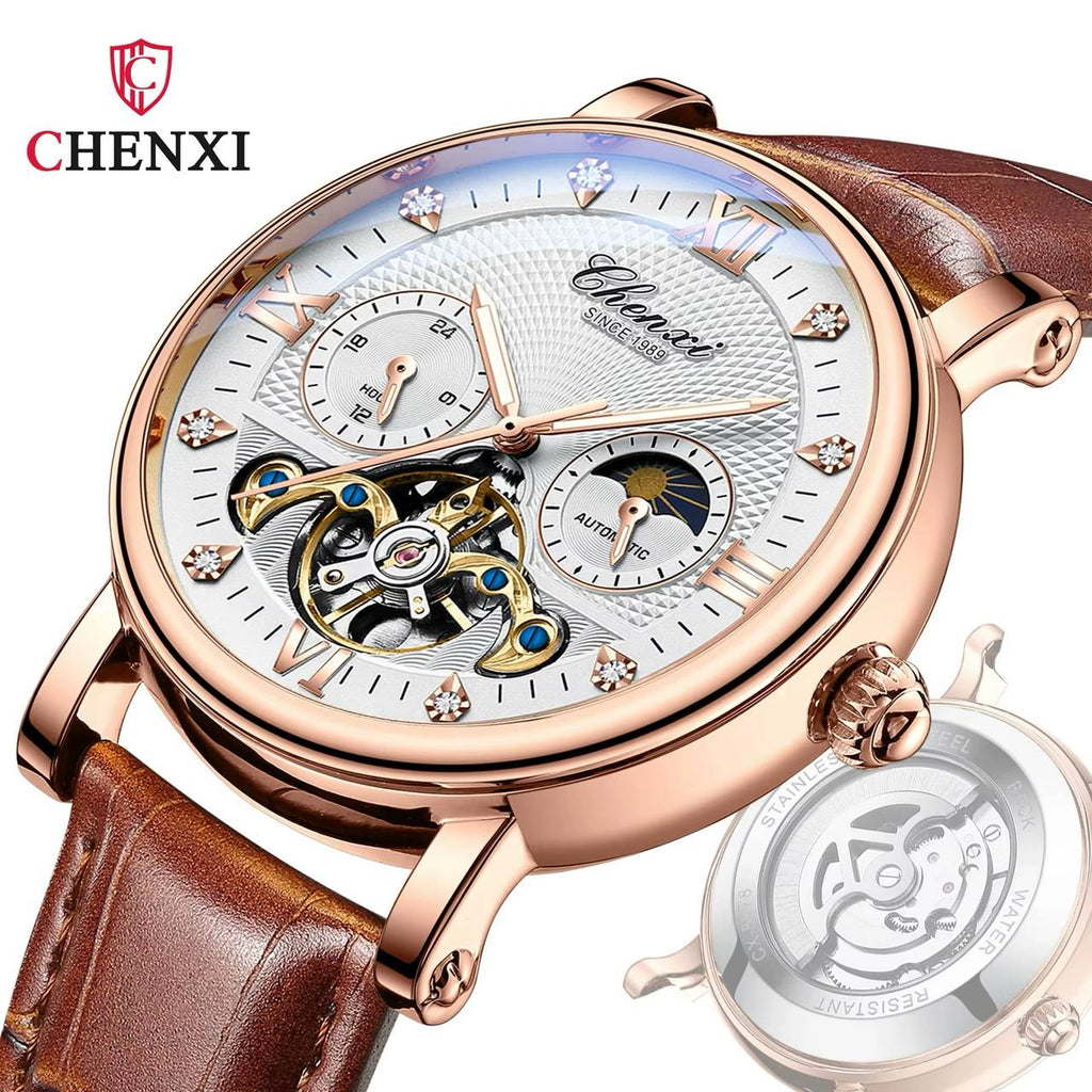 Reloj Chenxi 8876 Automatico Pulso Cuero