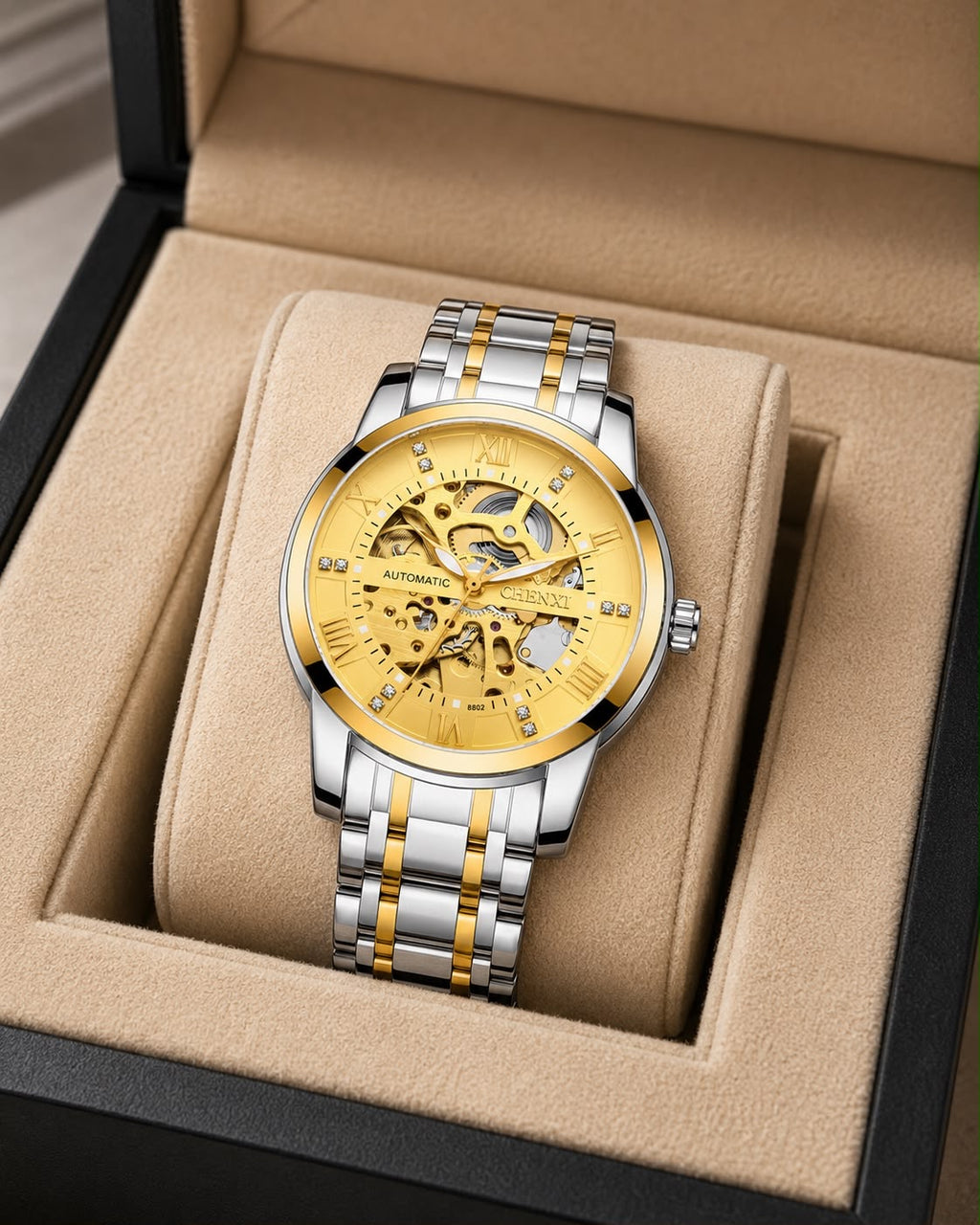 Reloj Chenxi 8802 Automatico Skeleton