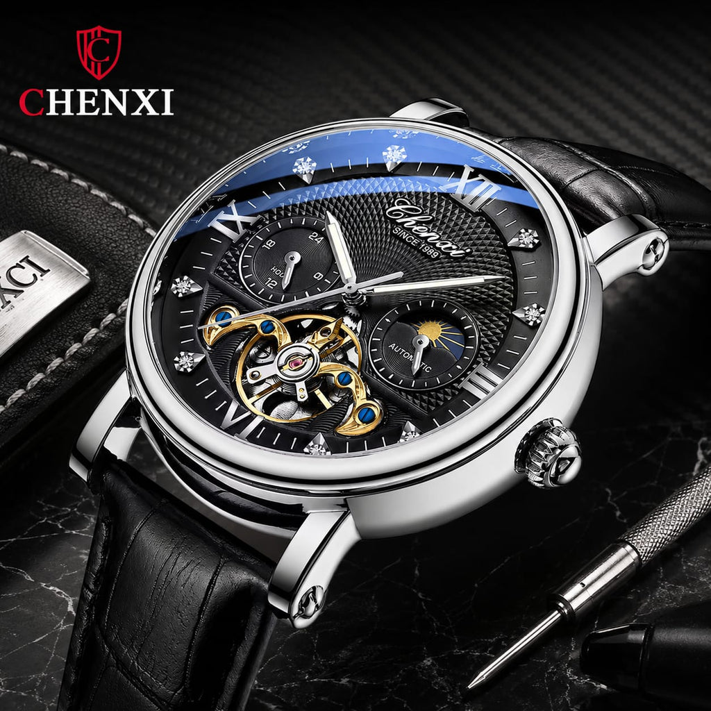 Reloj Chenxi 8876 Automatico Pulso Cuero